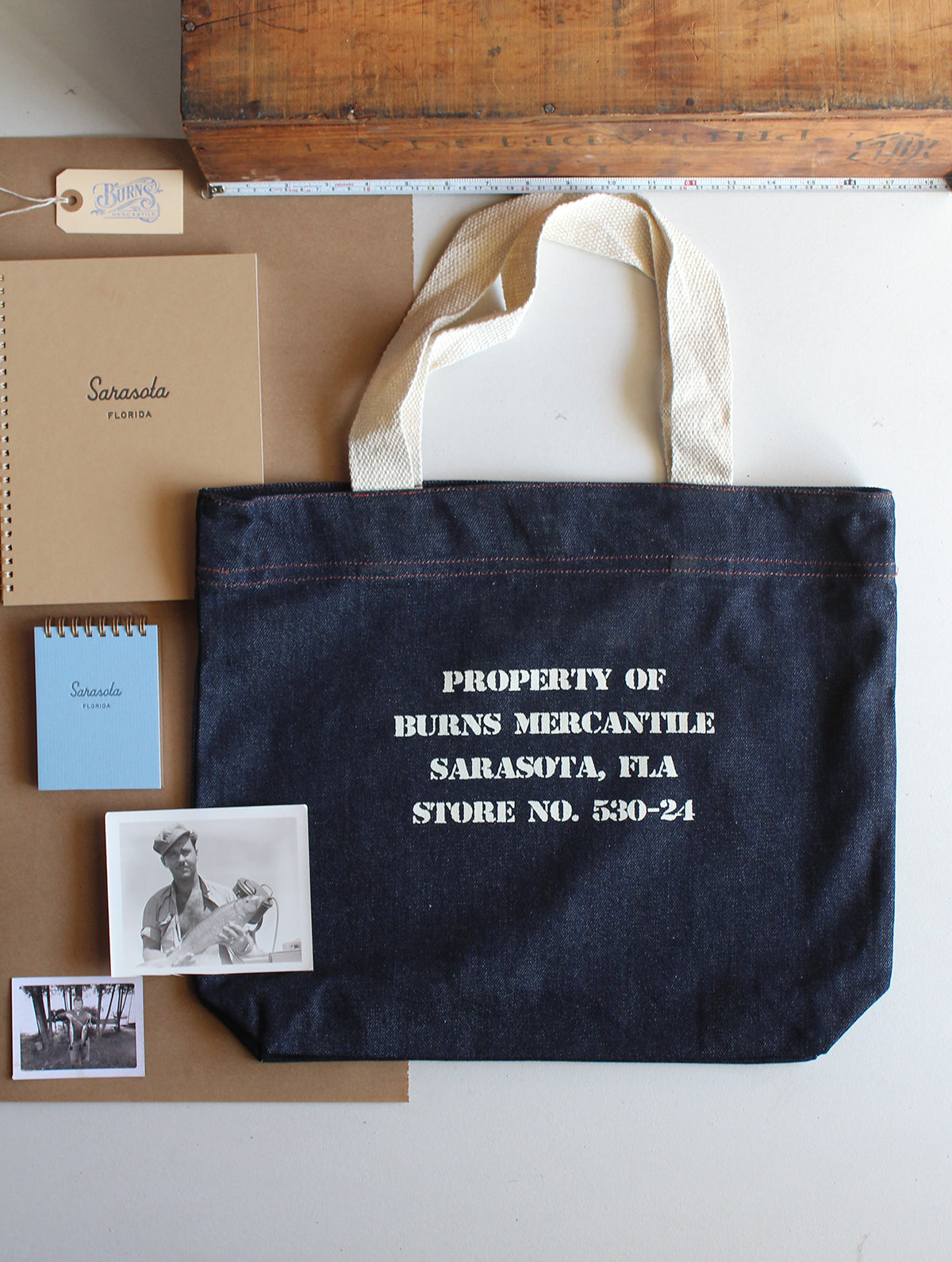 Denim Burns Tote