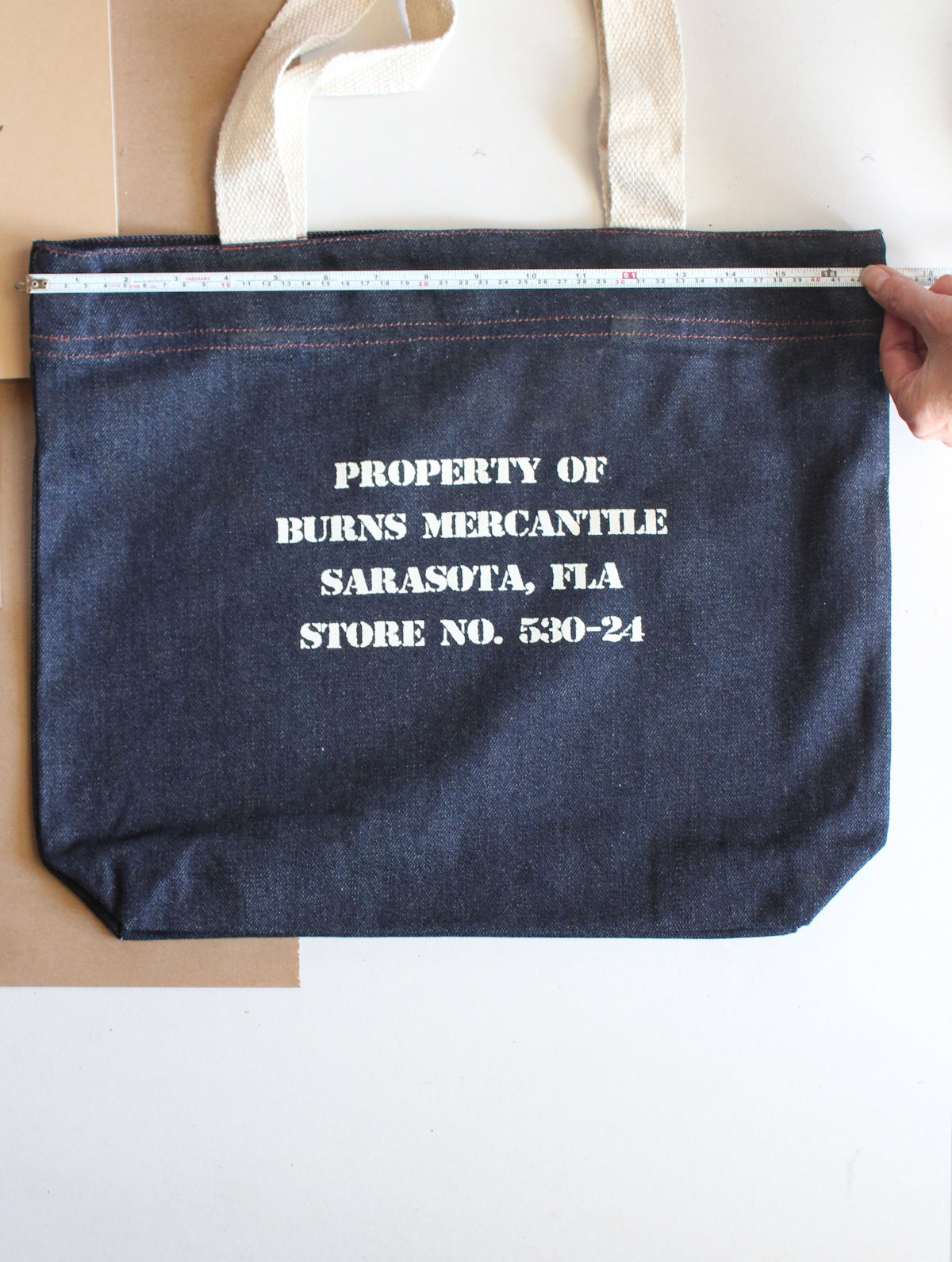 Denim Burns Tote