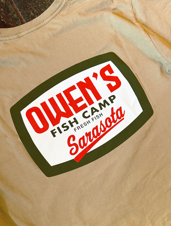 Owen's Fish Camp Ale Label Tee - Cider